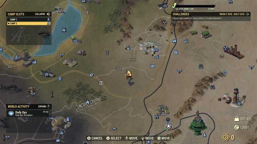 如何在fallout 76中构建和管理多个camp