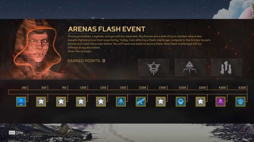 Arenas Flash Event 2奖品