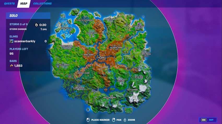 如何在Fortnite的最高山峰上放置精神水晶第2章第6季