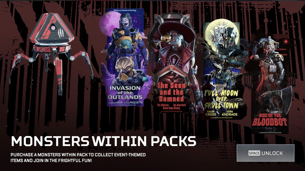 Monster Within Pack 故障为他们提供了apex Legends 中的collection Event Pack 赔率