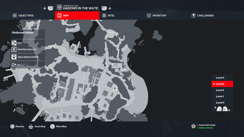 潜艇键地图参考安布罗斯岛杀手 3