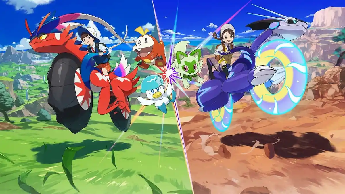 Miraidon and Koraidon go flying with a new Pokémon Scarlet and Violet speed glitch