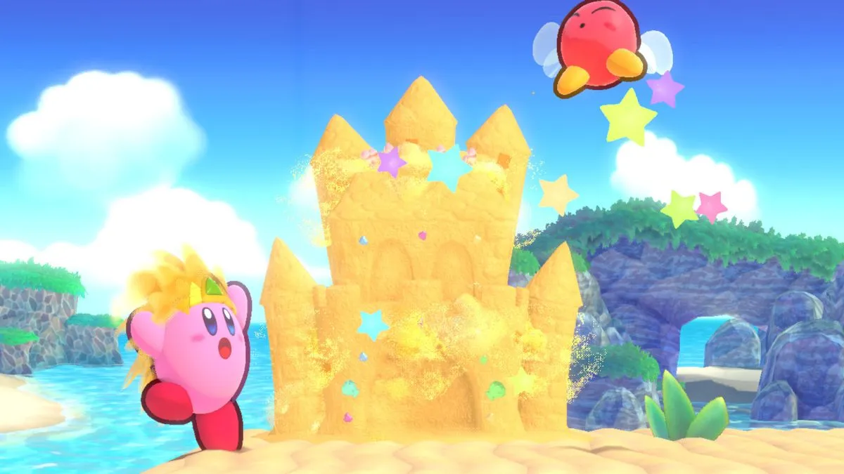 Kirby gets grainy with the new Sand ability in Kirby’s Return to Dreamland Deluxe