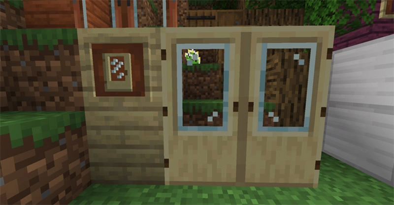 Someone made a real-life Minecraft door that will break your brain to look at