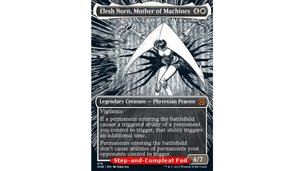 elsh-norn-mother-of-machines-step-and-compleat-foil-magic-the-gathering-phyrexia-all-will-one