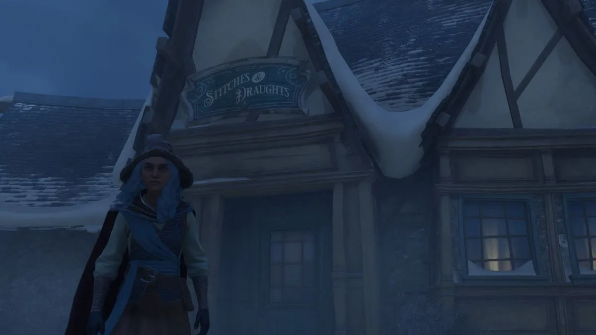 What is the boarded door in Hogsmeade used for in Hogwarts legacy?
