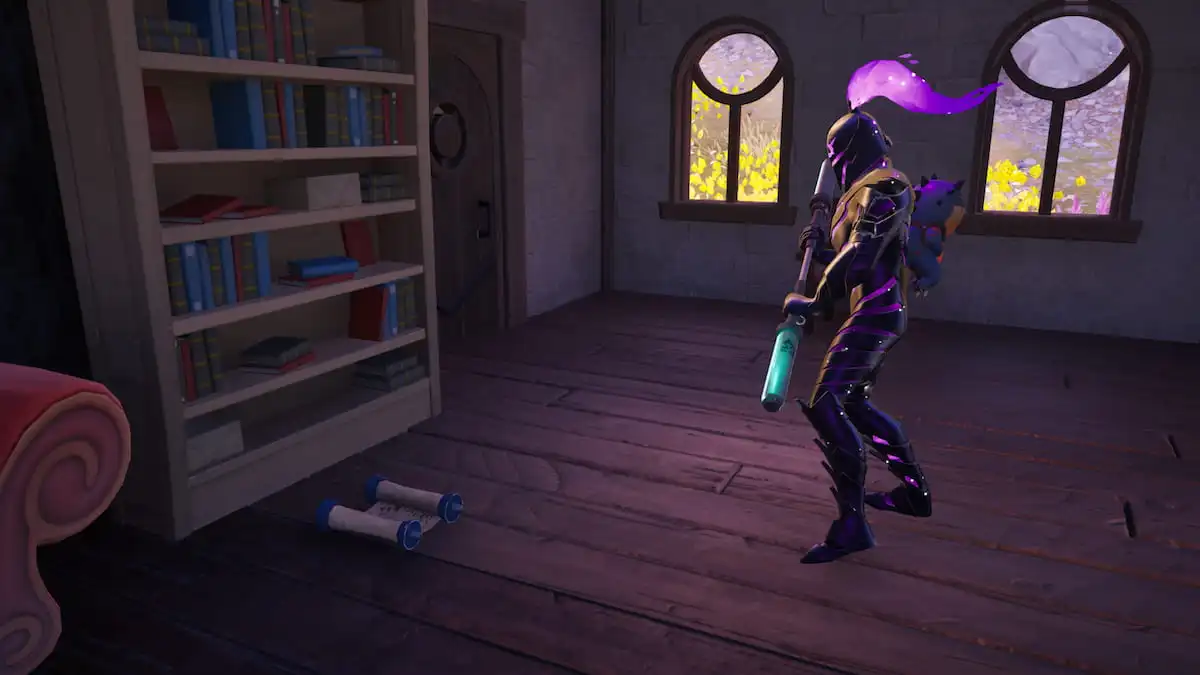 Where to search for ancient text at Shattered Slabs in Fortnite Chapter 4 Season 1