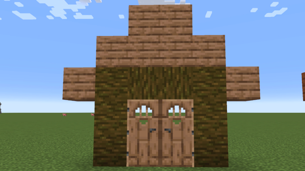 Minecraft 中的丛林木屋框架