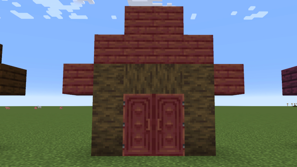 Minecraft 中的红树林木屋框架
