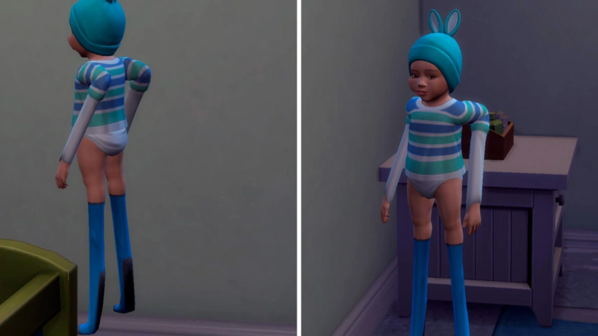 Abnormally long-limbed infants turn The Sims 4 Infant Update into a horror game