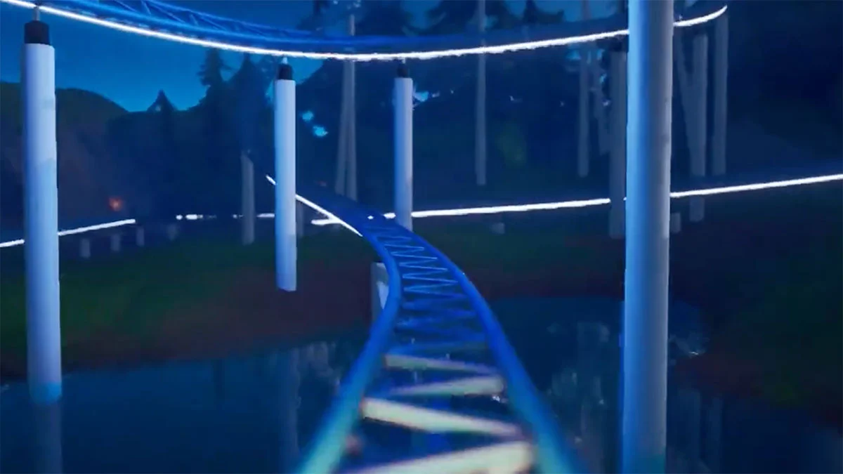 Someone has already built a fully functional roller coaster in Fortnite Creative 2.0