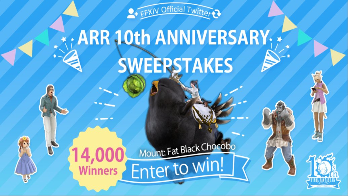 How to Enter The Final Fantasy 14 10th Anniversary Sweepstakes – Win A Fat Black Chocobo Whistle